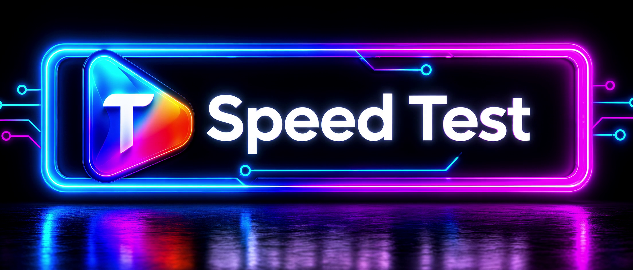 Togethia SpeedTest neon sign